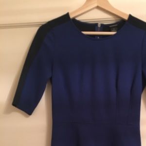 Club Monaco - color block mini dress.